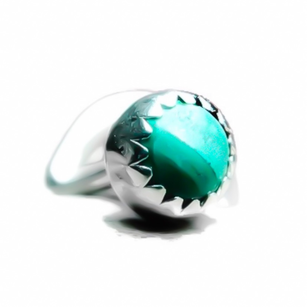 3 x 925 sterling silver malachite gemstone nose ring or cartilage stud earring